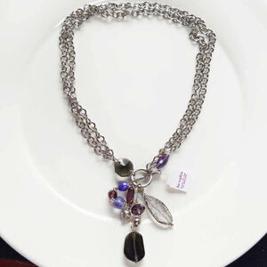 20” Lia Sophia Charms Pendant Necklace Gift Fashion Women Party Holiday Jewelry